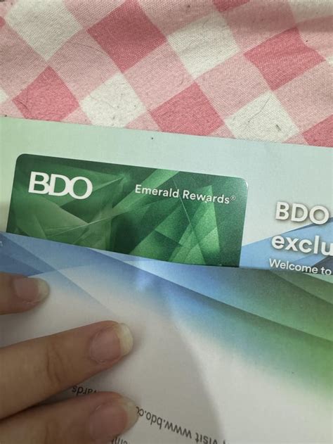 bdo rewards|bdo emerald rewards card.